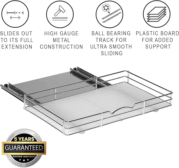 Pull Out Cabinet Organizer for Spices, Cans - Image 2