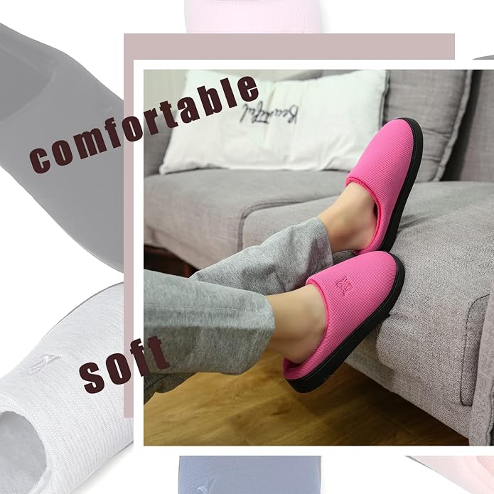 Memory Foam Slippers for Women's and Men's Casual House Shoes - Image 7