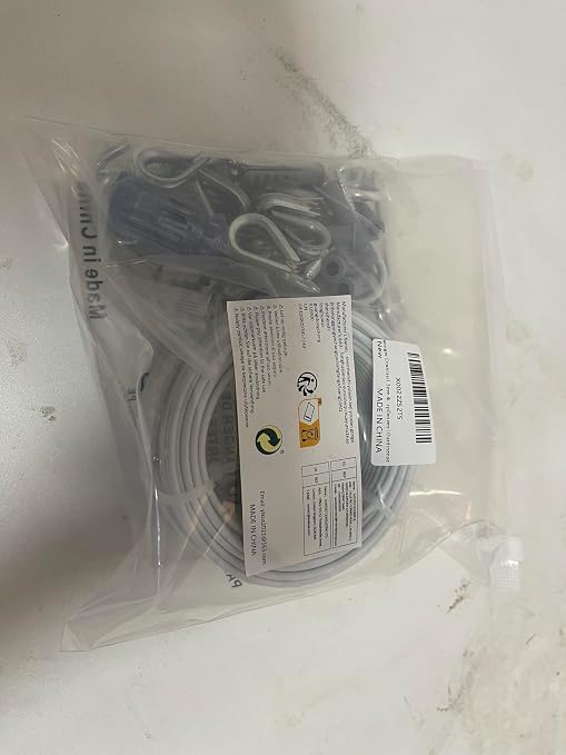 Turnbuckles for Cables Wire, 1/8" X 100Ft White PVC Coated Wire Rope Kit - Image 8
