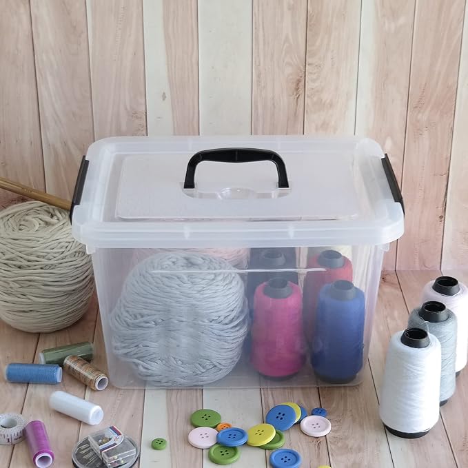 Zopnny 12 Quart Storage Latch Bins - Image 4