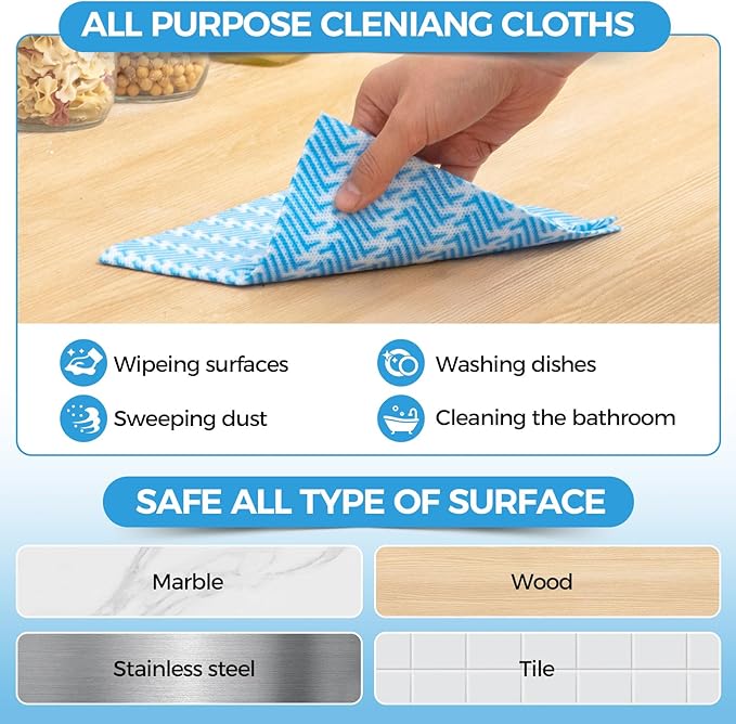 Handi Wipes Reusable Cloths Disposable Cleaning Towels Kitchen Dry Wipes - Image 3