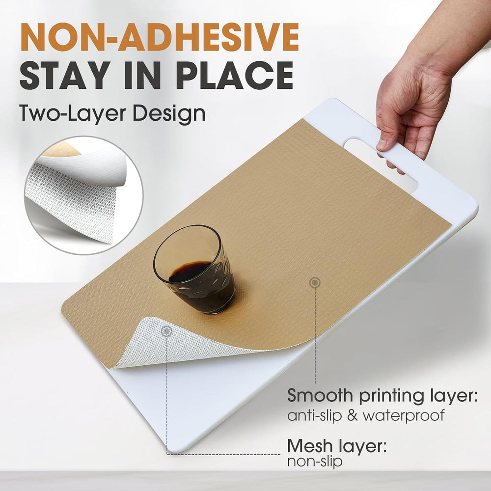 Drawer and Shelf Liner for Kitchen Cabinets, Beige, 24IN X 30FT