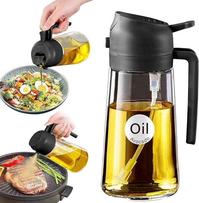 YARRAMATE 16oz/470ml Glass Olive Oil Sprayer by YARRAMATE
