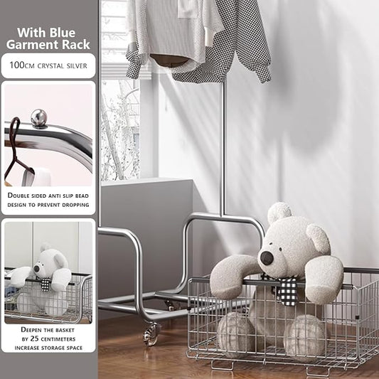 Garment Rack With Storage Baskets, Clothing Rack - Image 2