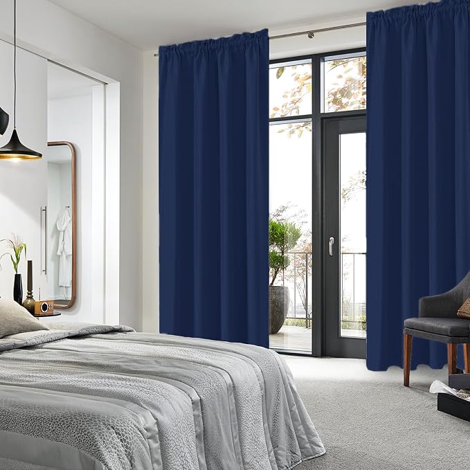 DWCN Navy Blue Blackout Curtains - Image 6