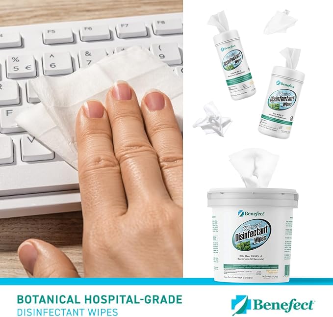 Benefect Botanical Disinfectant Wipes – 1, 500 Sanitizing Wipes. 6 Pack of 250 - Image 8
