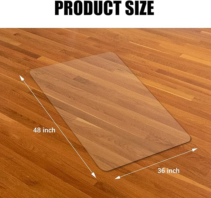 Kuyal Clear Chair Mat, Hard Floor Use - Image 6