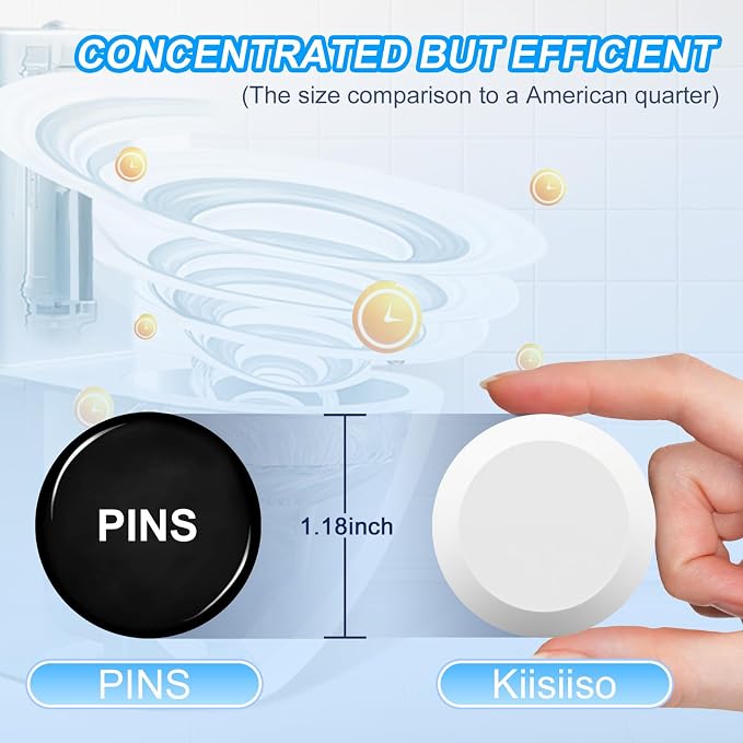KIISIISO Toilet Bowl Cleaners Tablets, Household Lime Rust Removers, Automatic - Image 4