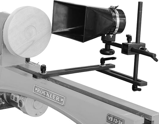 Woodturning Dust Hood Installed on Woodlathe by BMTURNING