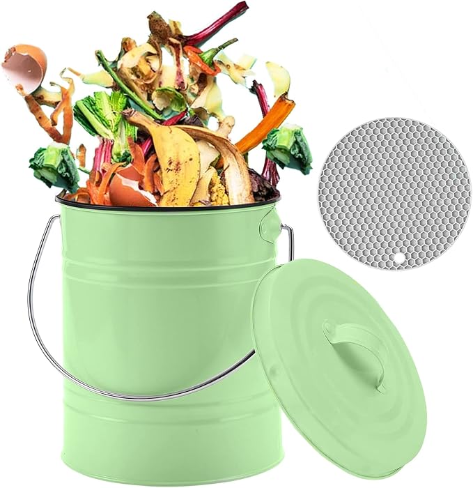 Compost Bin, LALASTAR Countertop Compost Bin by LALASTAR