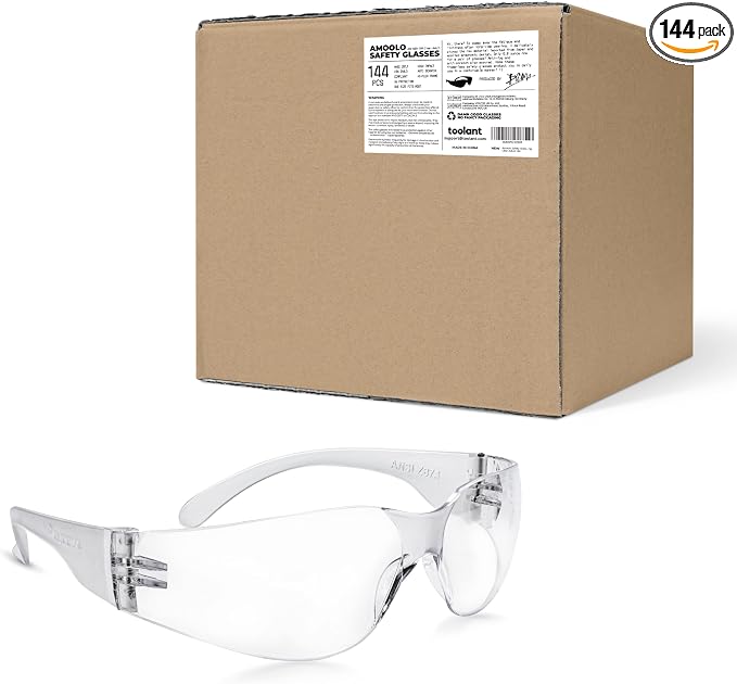 amoolo Safety Glasses for Men Women, Construction by amoolo