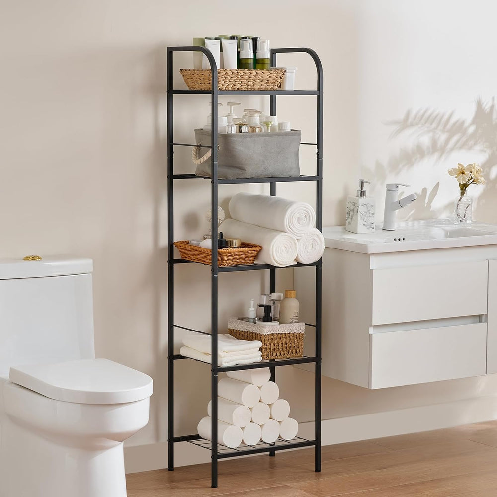 Towel Racks for Bathroom，5-Story Free Standing Towel Holder,Durable Metal Tow...