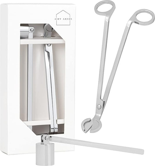 Candle Wick Trimmer and Candle Snuffer Accessory Set – Pick Your Color by Airy+Abode