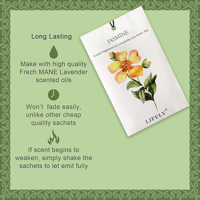 14 Packs Scented Sachets for Drawers and Closets Lavender, Sandalwood, Gardenia - Image 2
