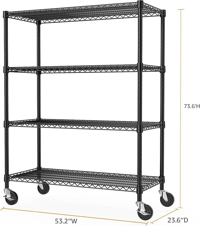 Industrial Metal 4 Tier Shelving - Image 3
