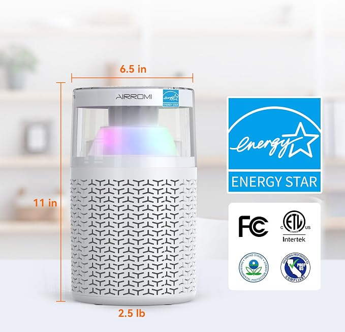 AIRROMI Air Purifiers for Bedroom Home, Activated Carbon Filter Cleaner - Image 9