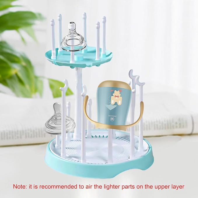 Baby Bottle Drying Rack, Double-Layer Bottle Drying Rack, Hold Up to 16 Baby - Image 5