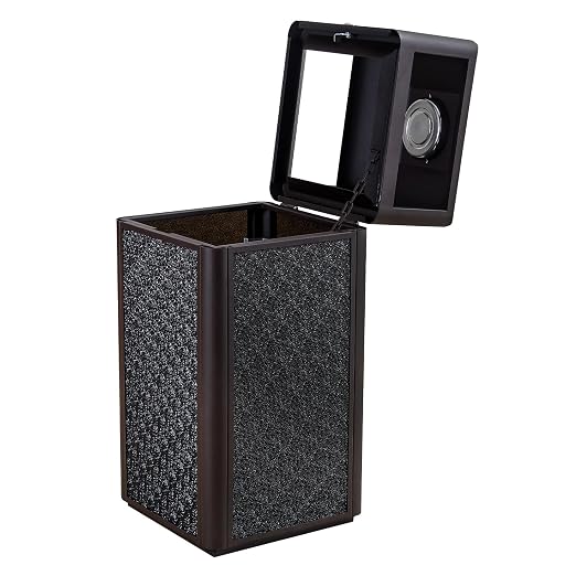 Square Waste Container with Dome Lid | Commercial Outdoor Garbage and Trash - Image 3