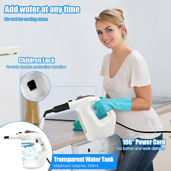 COSTWAY Handheld MultiPurpose Steam Cleaner - Image 8