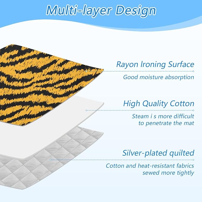 Classical Tiger Skin Print Ironing Mat - Image 4