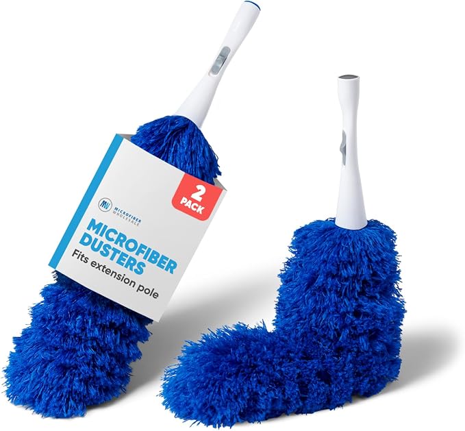 2 Pack of Microfiber Flexible Dusters | from Microfiber Wholesale | Clean by MicrofiberWholesale
