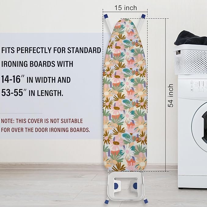 Ironing Board Cover and Pad 15x54 Inch Standard Ironing Board Cover - Image 2