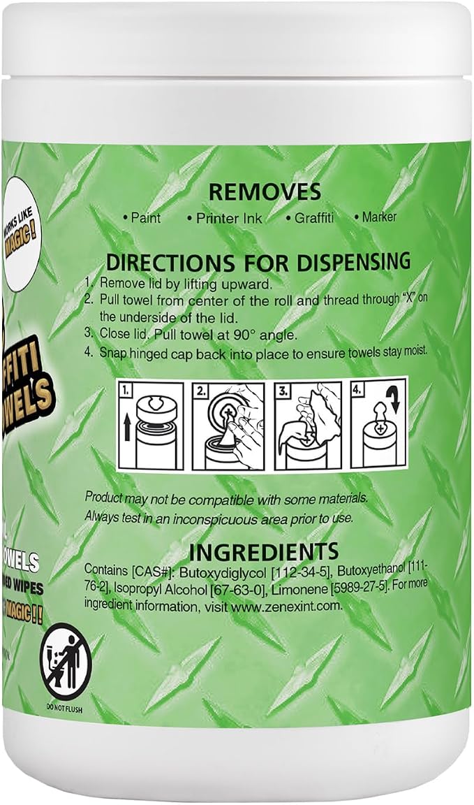 Magic Heavy Duty Paint & Graffiti Removing Wipes - Image 3