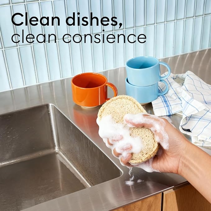 Vove Washing Up Sponges, Natural Eco-Friendly Kitchen Sponges & Scourers - Image 5