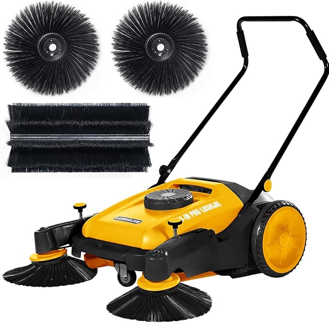 41" Industrial Walk-Behind Hand Push Floor Sweeper | Commercial 55L Large by Unknown