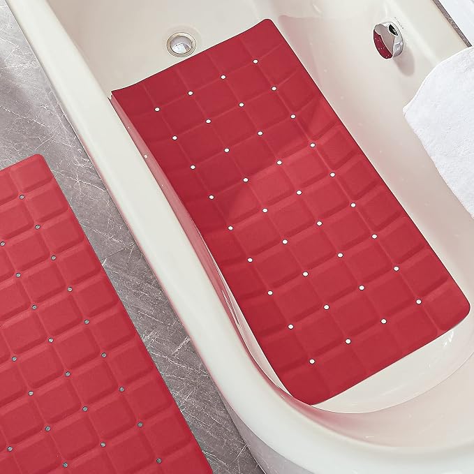 Foldable Silicone Bathtub Mat: Jumbo Size Heavy Duty Safety Bath Mat - Image 3