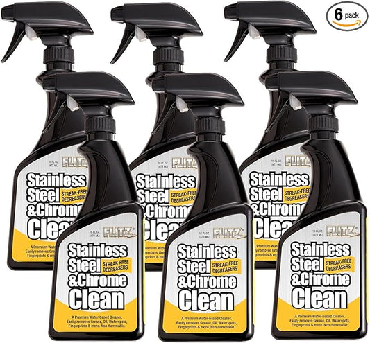 Flitz Stainless Steel & Chrome Clean - 16oz Bottle by FlitzInternationalLTD