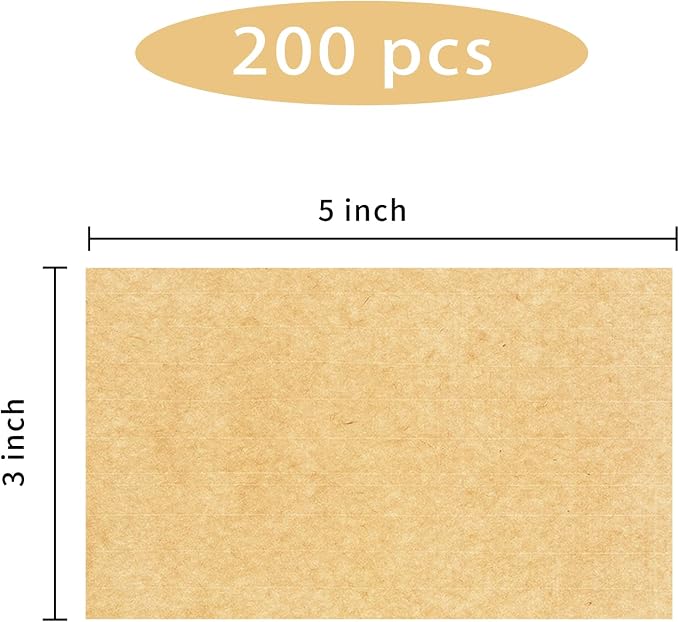 STARLIBOO Colored Labels Stickers 3 x 5 Inch, Rectangle Kraft Removable Moving - Image 2
