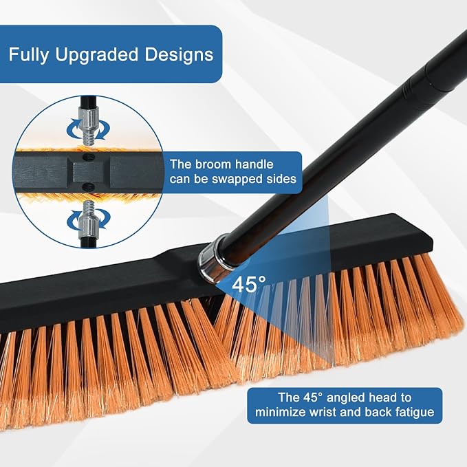 PBHEPJ 24 Inchs Push Broom Outdoor Heavy Duty, Shop Broom - Image 8