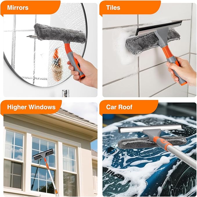 LOMIDA 2-in-1 Window Squeegee Cleaner - Image 4