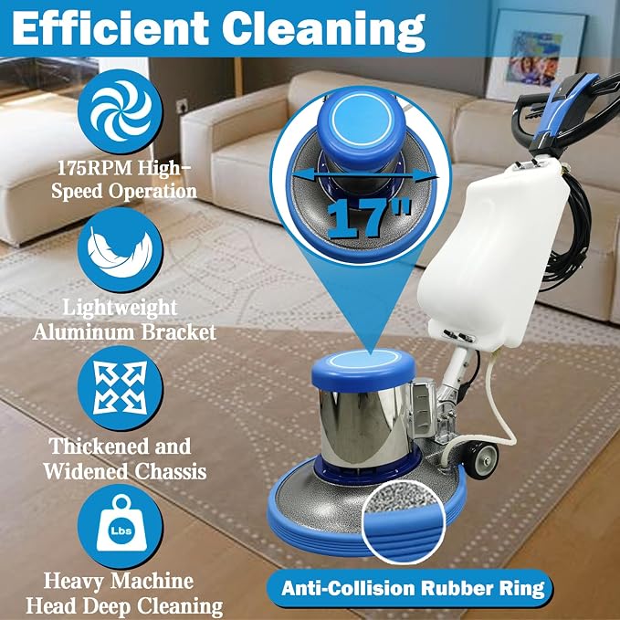TECHTONGDA Floor Polisher Commercial Floor Buffer Scrubber Buffer Polisher - Image 3