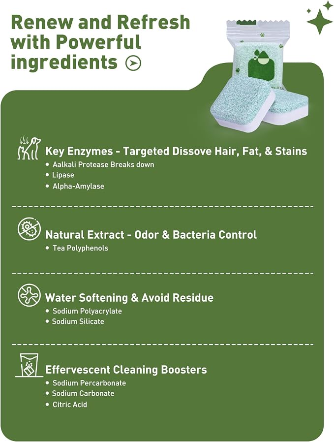 Washing Machine Cleaner Tablets – 36 Count, 18-Month Supply – Pet Hair & Odor - Image 2