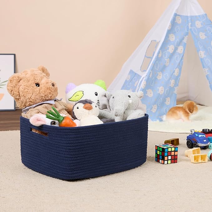 Large Storage Baskets for Shelves, Closet Organizers Bins for Clothes Blanket - Image 5