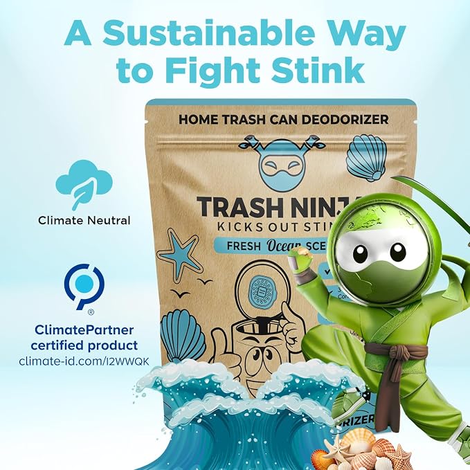 Trash Ninja Trash Can Deodorizer – Stick-On Air Freshener - Image 7