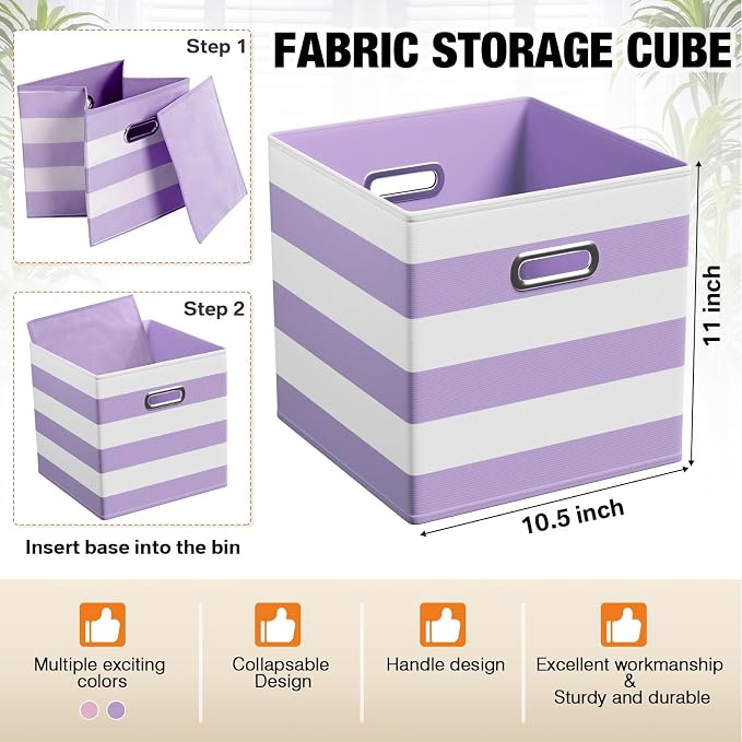 6 Pcs Fabric Storage Cubes - Image 3