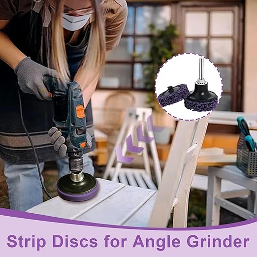 21 Pack Paint Strip Discs for Angle Grinder, 4-1/2'' x 7/8'' & 2" Rust Remover - Image 6