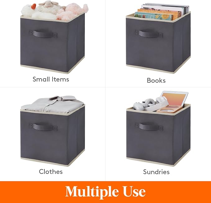 Lifewit Set of 10 Fabric Storage Cubes, Foldable Storage Box, Storage Box - Image 5