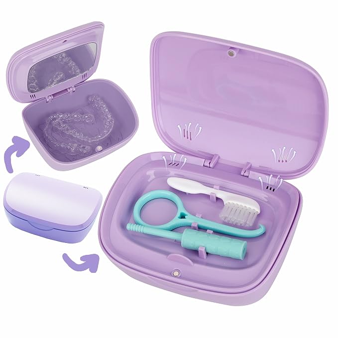 MURRI&MURRDI Retainer Case, Denture Bath Box by MURRIMURRDI