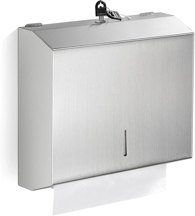 Paper Towel Dispenser Wall Mount Commercial, C Fold Multifold Hand Paper Towel by Gorlary