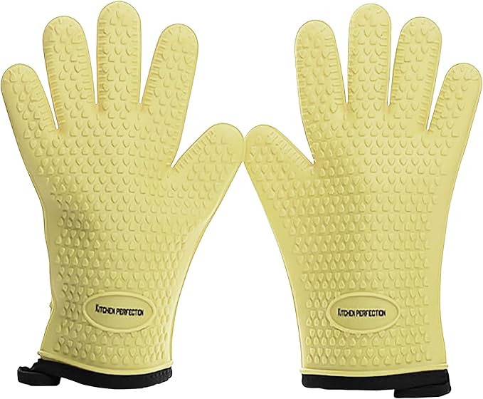 KITCHEN PERFECTION XL Silicone Smoker Oven Gloves by Kitchenperfection