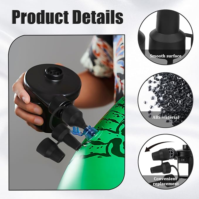 4 Set Air Pump Replacement Nozzles Head - Image 3