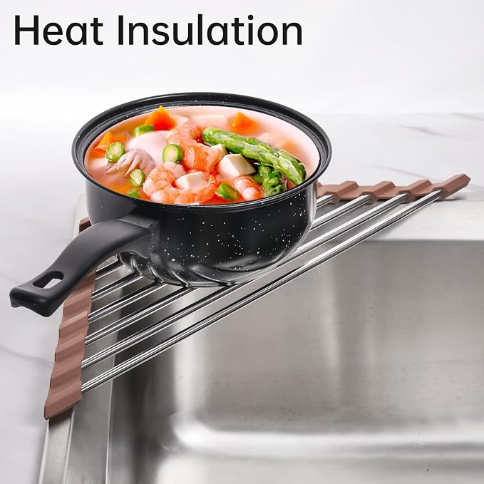 Tomorotec Triangle Roll-Up Dish Drying Rack - Image 8