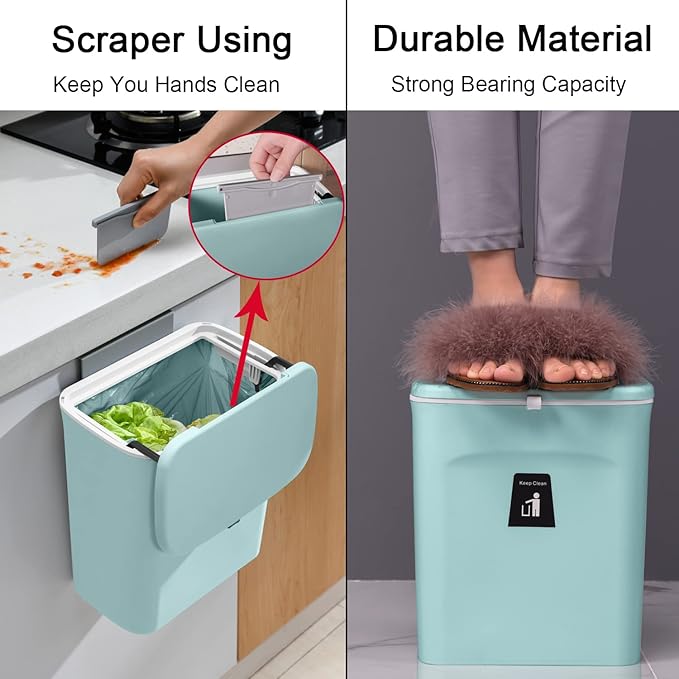 Tiyafuro 2.4 Gallon Kitchen Compost Bin - Image 5