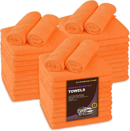 Large Microfiber Cleaning Towels, Ultra Soft Plush Washcloths, Household and by BlueHorizon