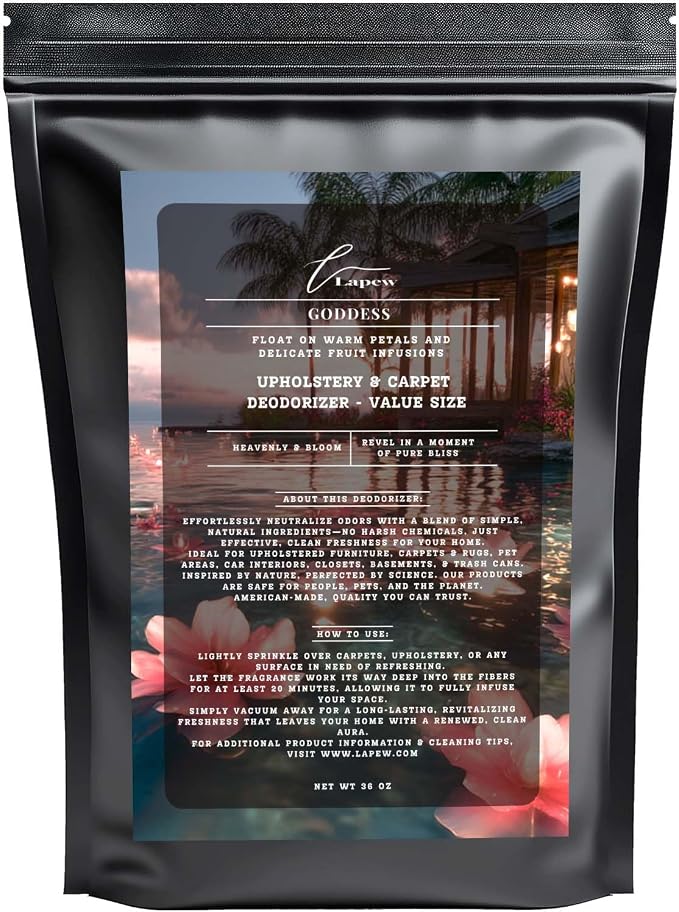 Goddess Carpet Freshener Powder Refill 36 oz | Powerful Odor Eliminator by Lapew