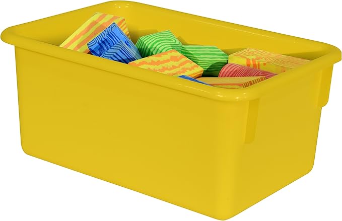 Wood Designs Cubby Storage Bin, Heavy Duty Plastic Containers - Image 3